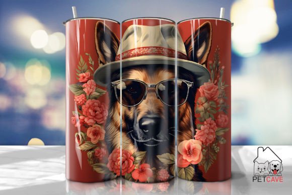 German Shepherd Tumbler Wrap