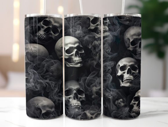 Grunge Skeleton Men 20oz Tumbler Wrap