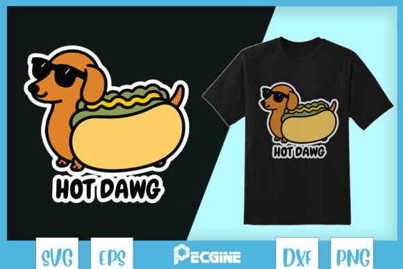 Hot Dawg Animal Puns SVG