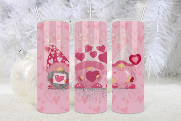 Love Gnome Tumbler, Gnome Sublimation