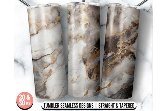 Marble 20oz 30oz Skinny Tumbler Wrap