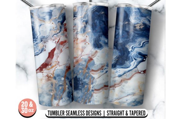 Marble 30oz 20oz Skinny Tumbler Wrap