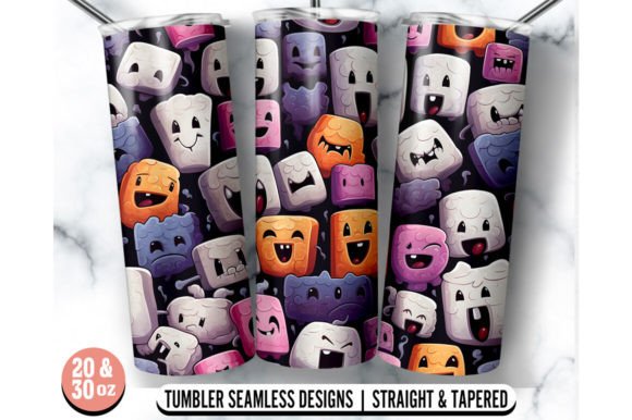 Marshmallow 20oz 30oz Tumbler Wrap