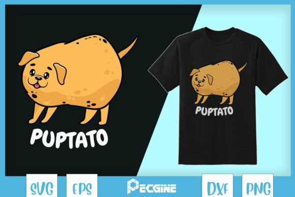 Puptato Playful Spud Pun SVG