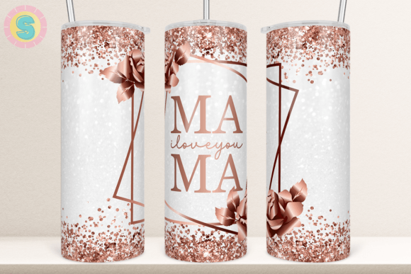 Rose Gold Mama Mother’s Day Tumbler Wrap