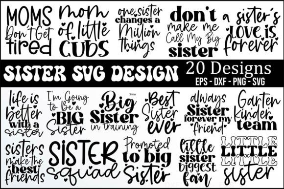 Sister SVG Design Bundle