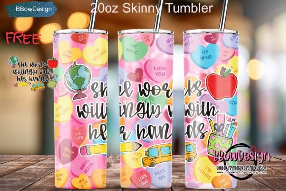 Teacher Valentine Proverbs 31:13 Tumbler
