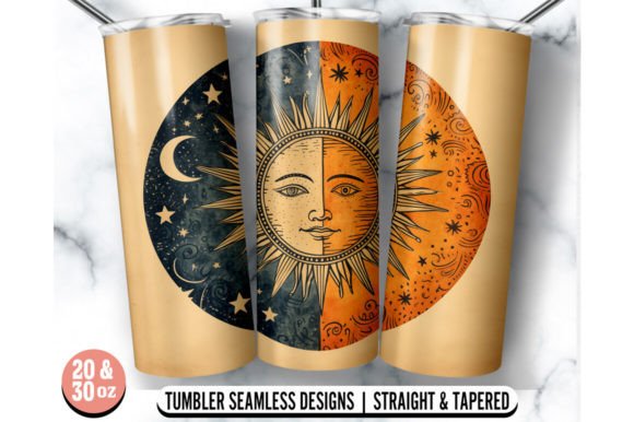 The Sun and Moon Skinny Tumbler Wrap