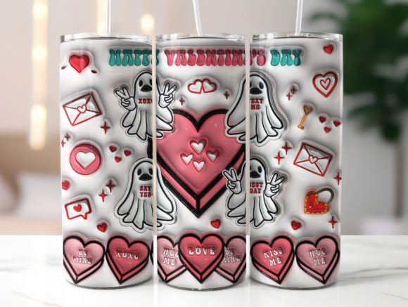 Valentine’s Day Inflated Tumbler Wrap