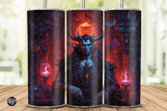Vampire Doll Man Devil Tumbler Wrap 20oz